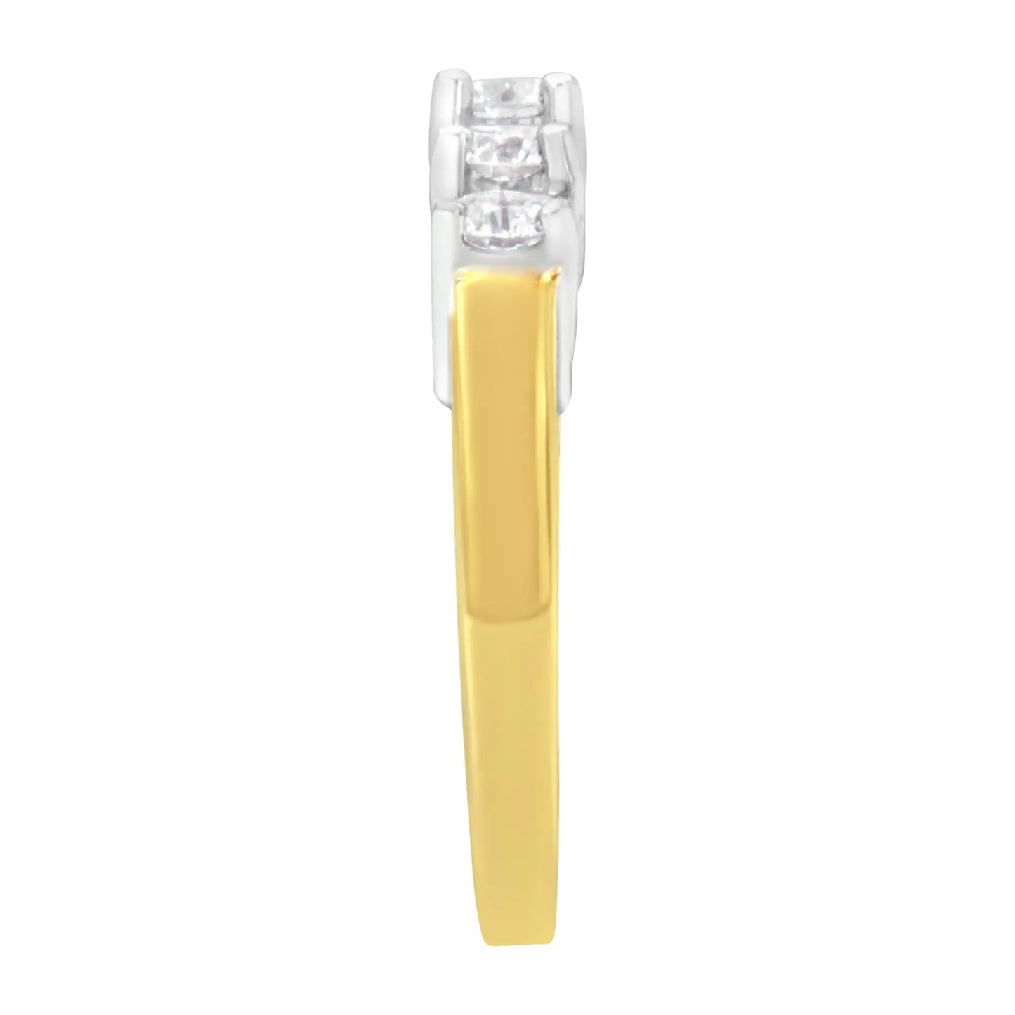 14KT Two Toned Gold 5 Stone Diamond Ring (1 cttw, H - I Color, SI1 - SI2 Clarity) | | Elegant Emulations Jewelry USA
