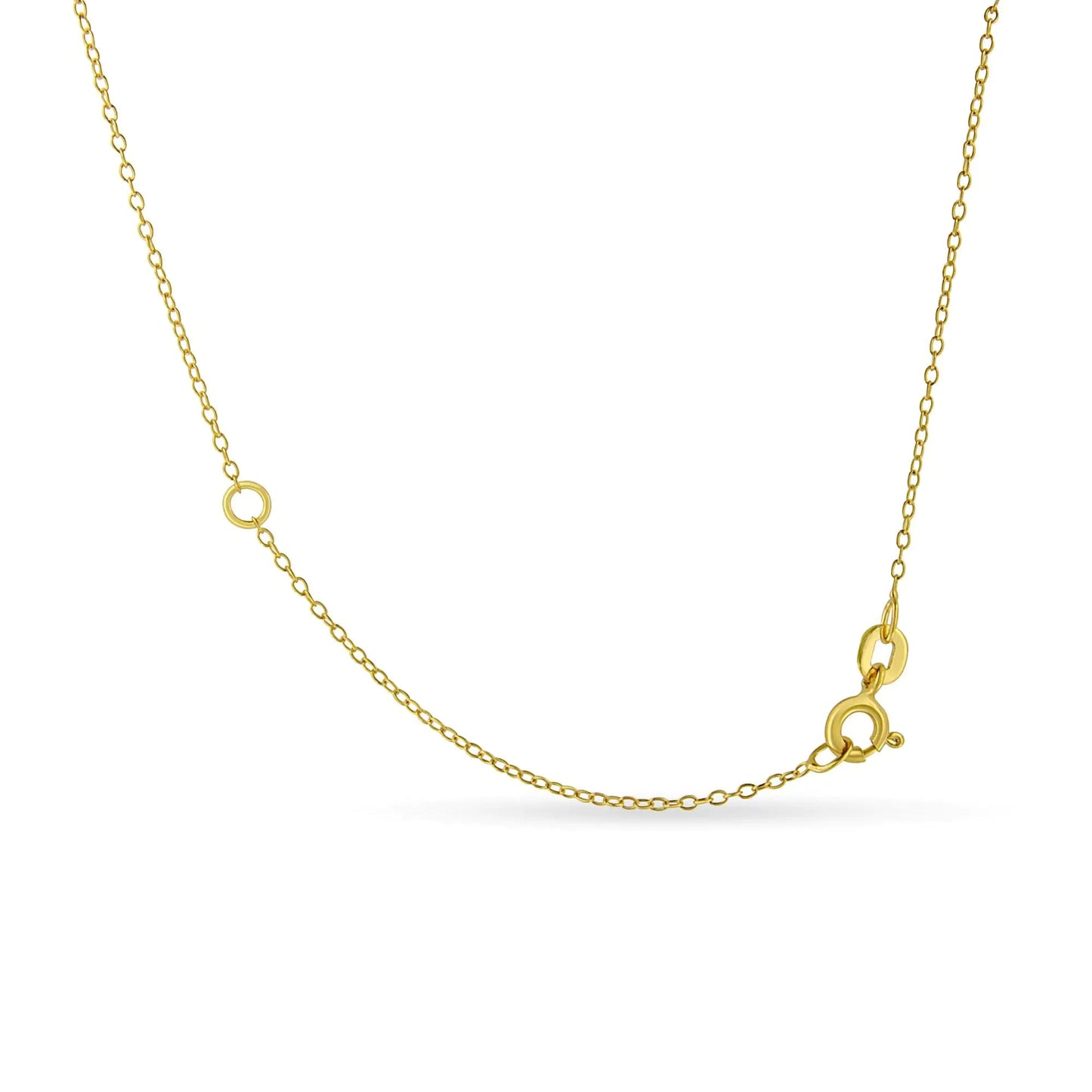 .925 Sterling Silver 1/2 Cttw Diamond Bezel 18" Pendant Necklace (I - J Color, I2 - I3 Clarity) | Necklace | Elegant Emulations Jewelry USA