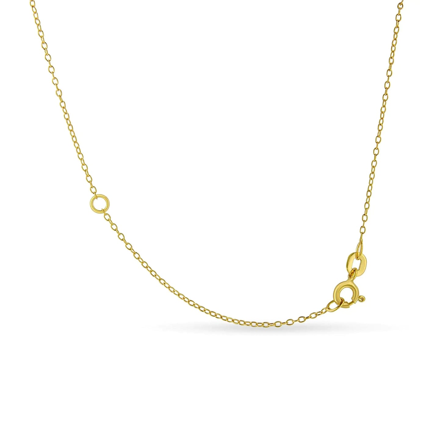 .925 Sterling Silver 1/2 Cttw Diamond Bezel 18" Pendant Necklace (I - J Color, I2 - I3 Clarity) | Necklace | Elegant Emulations Jewelry USA