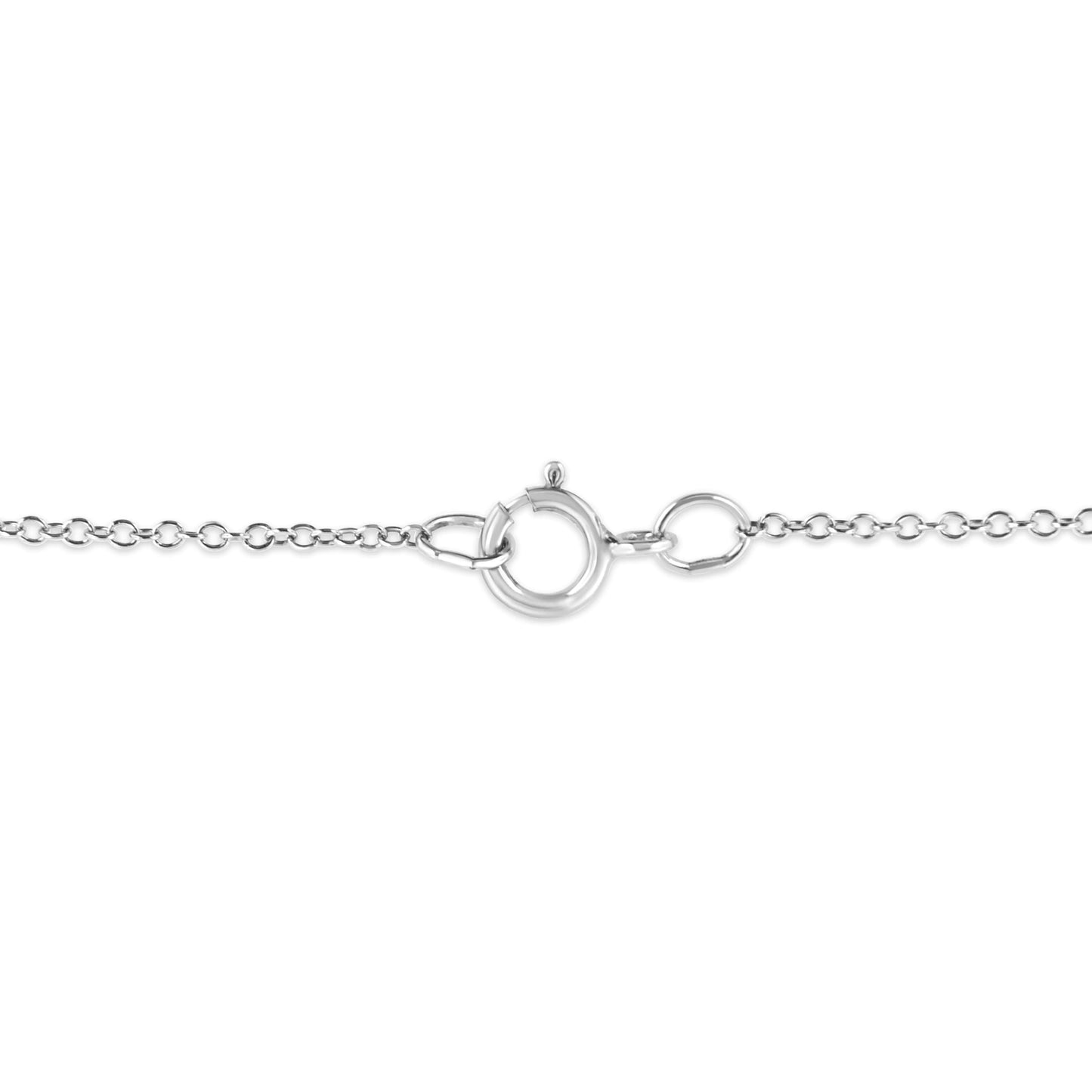 Sterling Silver Cancer Zodiac Medallion Necklace with Diamond Accent