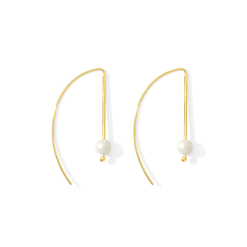 Freshwater Pearl Hook Earrings - Elegant Emulations