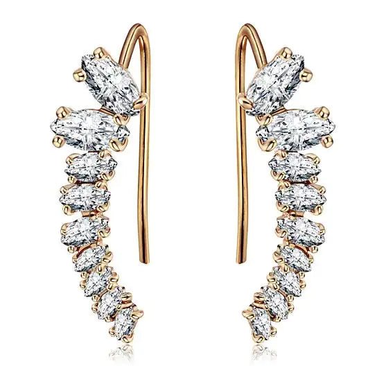 Chic Uptown Ear Crawlers | Earrings | Elegant Emulations Jewelry USA