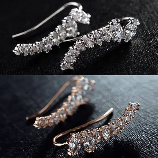 Chic Uptown Ear Crawlers | Earrings | Elegant Emulations Jewelry USA
