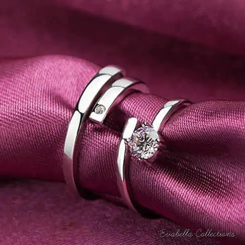 Forever Entwined - Adjustable Silver Ring Pair | Rings | Elegant Emulations Jewelry USA