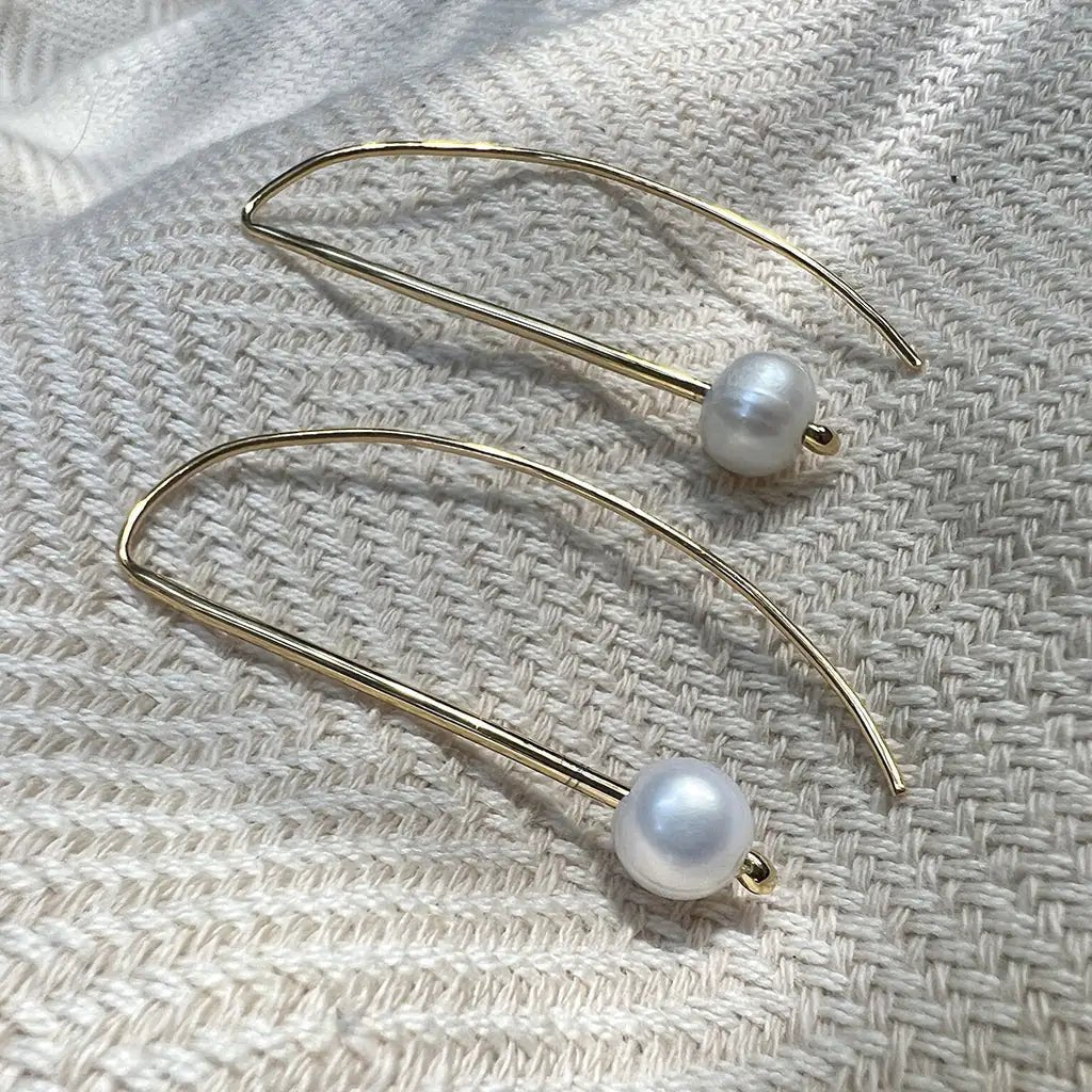 Freshwater Pearl Hook Earrings | | Elegant Emulations Jewelry USA