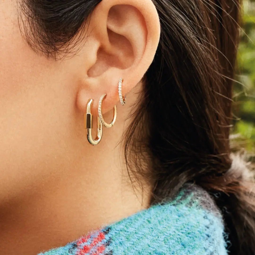 Glow Huggie Earrings | Earrings | Elegant Emulations Jewelry USA