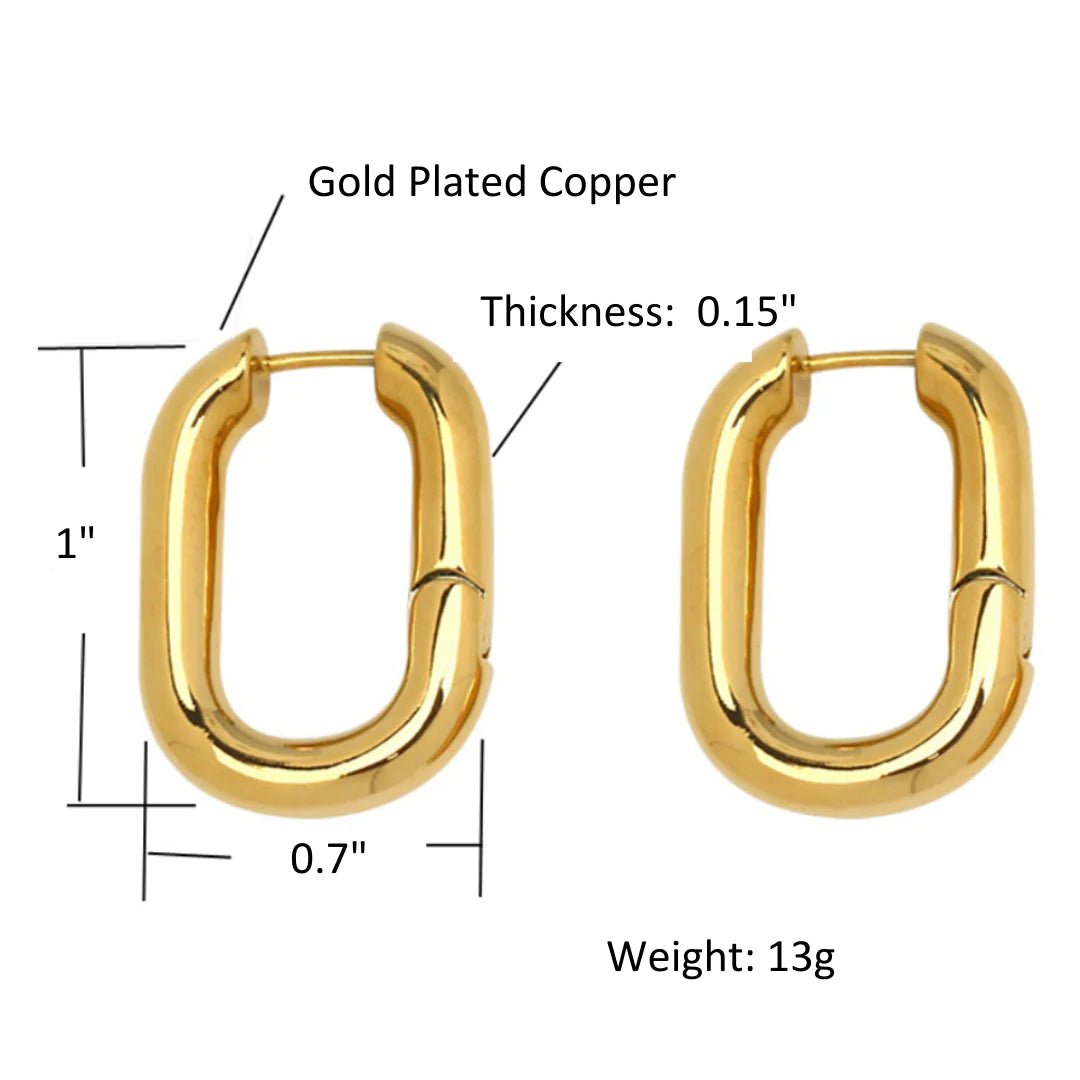 Halo Gold Hoops | Earrings | Elegant Emulations Jewelry USA