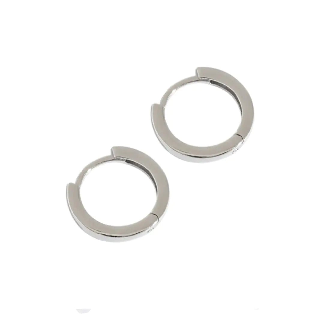 Silver Hug Hoop Earrings | Earrings | Elegant Emulations Jewelry USA
