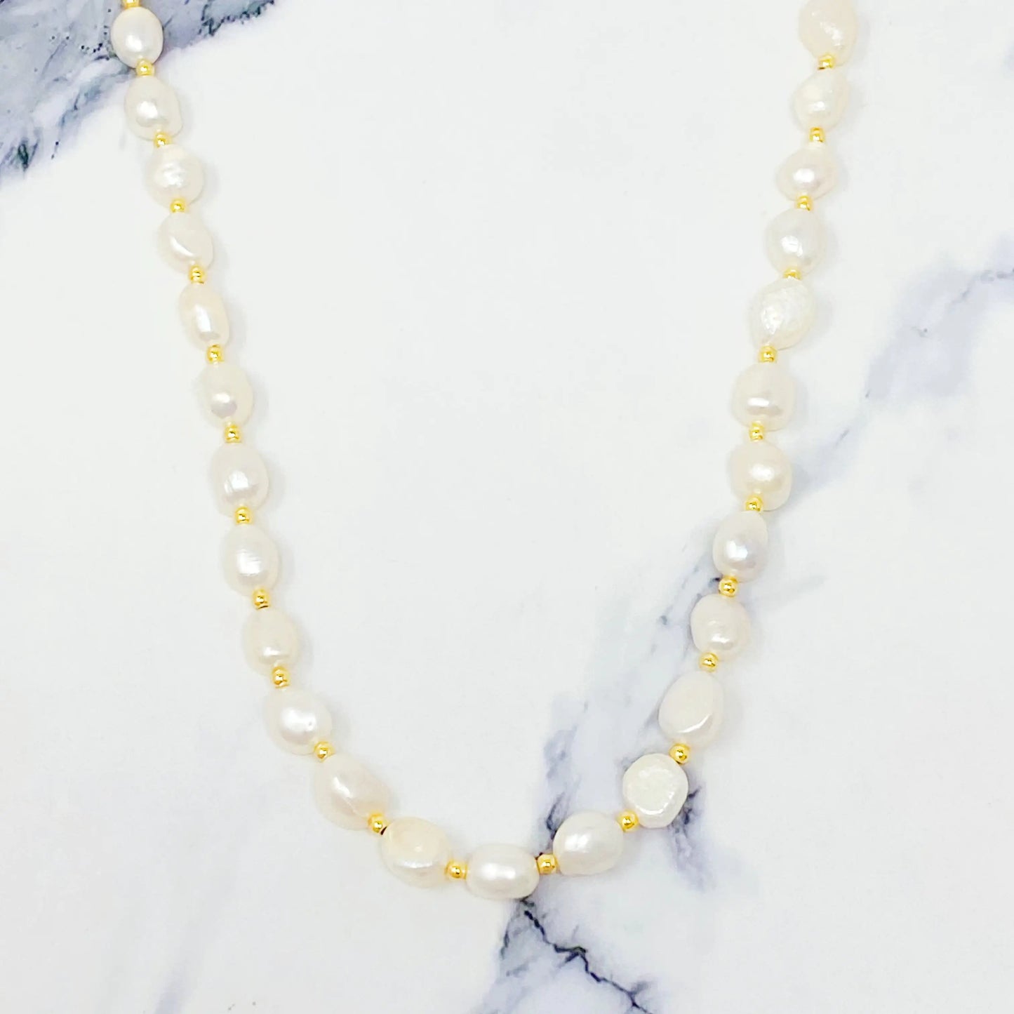 Freshwater Pearl Necklace - Elegant Emulations