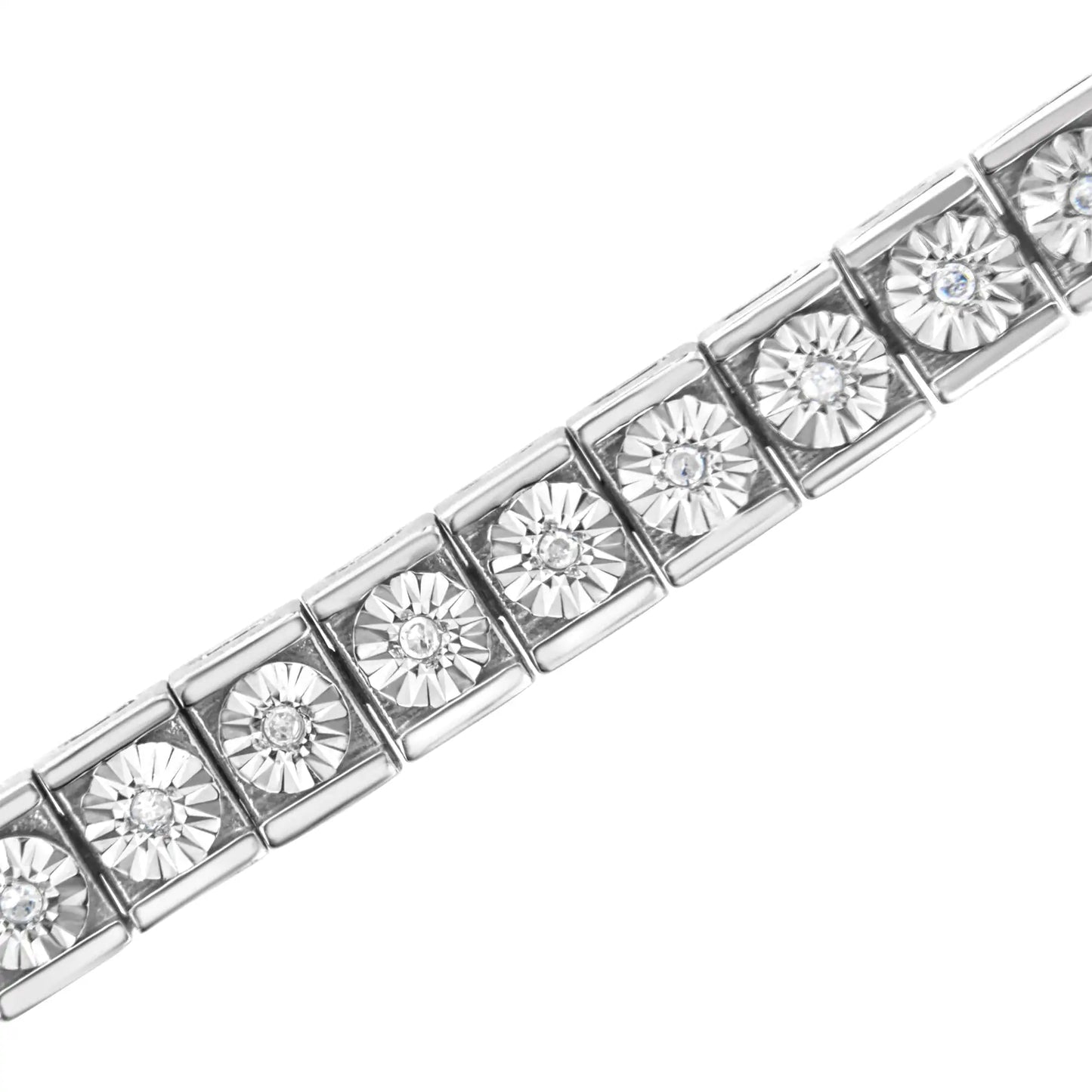 .925 Silver Miracle Diamond Tennis Bracelet