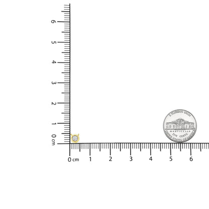 10K Gold Plated Sterling Silver Diamond Miracle Pendant | Necklace | Elegant Emulations Jewelry USA