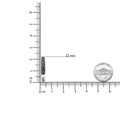 18K White Gold 1.00 Cttw Brown and White Diamond and 1.3mm Round Green Tsavorite Gemstone Inside Outside Hoop Earrings (Brown and G - H Color, SI1 - SI2 Clarity) | | Elegant Emulations Jewelry USA