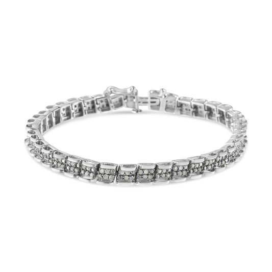 .925 Silver 2ct Diamond Miracle Bracelet 7 - Inch | Bracelets | Elegant Emulations Jewelry USA
