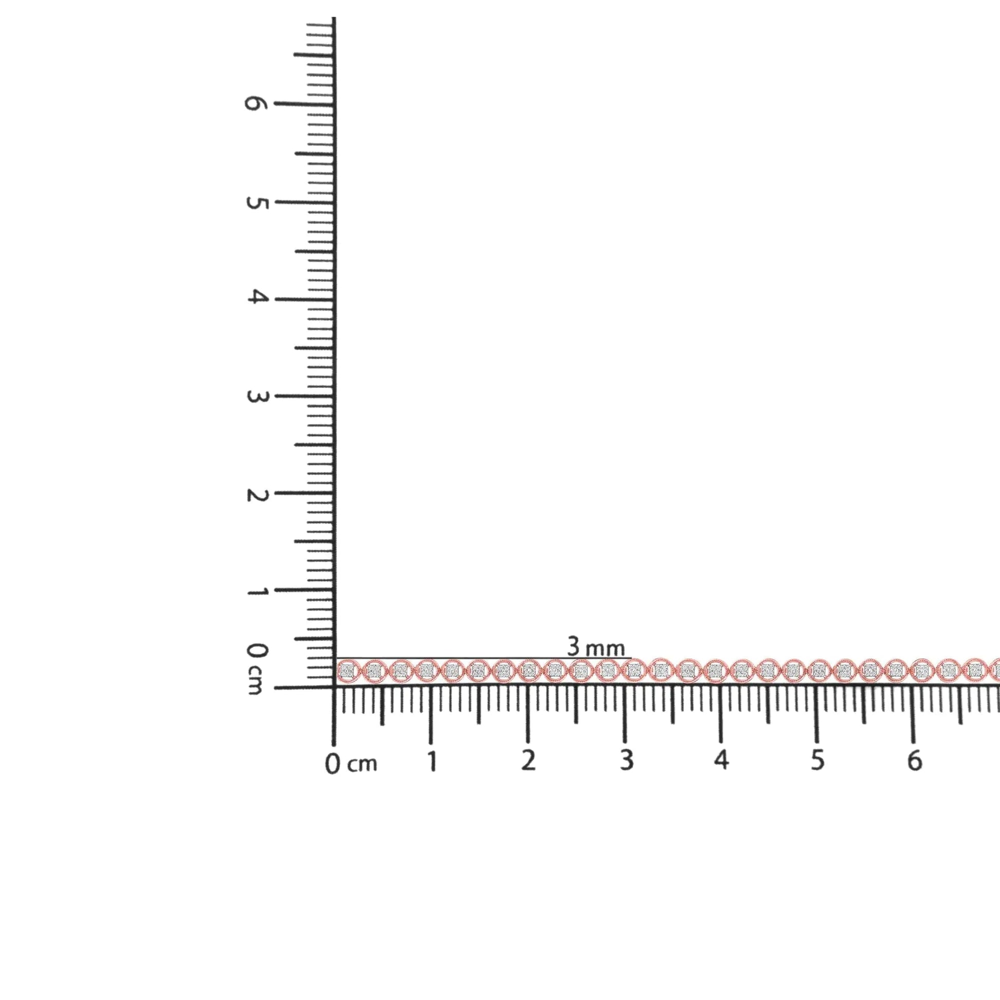 .925 Silver Diamond Circle Link Tennis Bracelet 7" | Bracelets | Elegant Emulations Jewelry USA