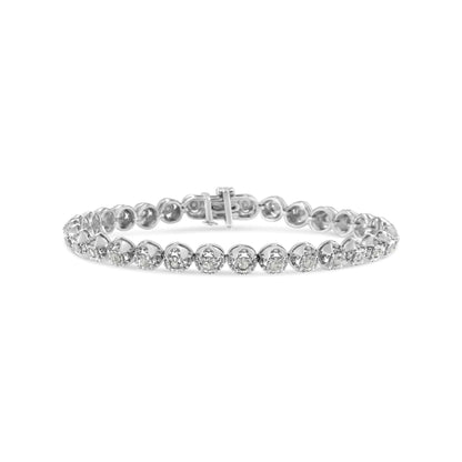 .925 Silver Diamond Miracle Tennis Bracelet | Bracelets | Elegant Emulations Jewelry USA