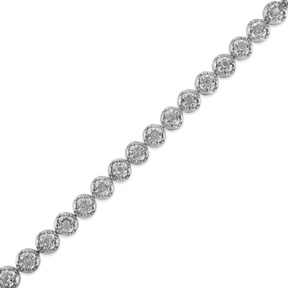 .925 Silver Diamond Miracle Tennis Bracelet | Bracelets | Elegant Emulations Jewelry USA