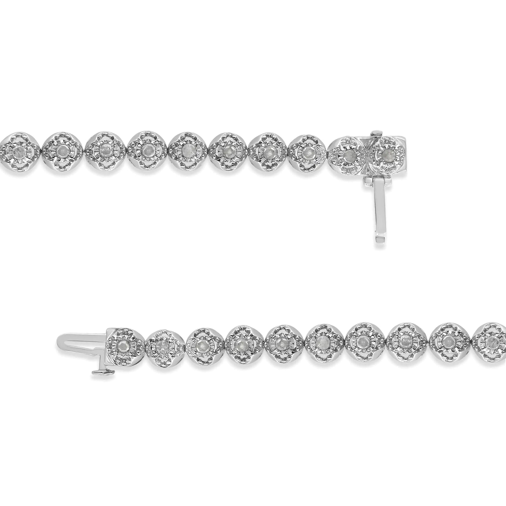 .925 Silver Diamond Miracle Tennis Bracelet | Bracelets | Elegant Emulations Jewelry USA