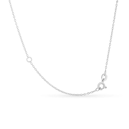.925 Sterling Silver 1/2 Cttw Diamond Bezel 18" Pendant Necklace (I-J Color, I2-I3 Clarity)