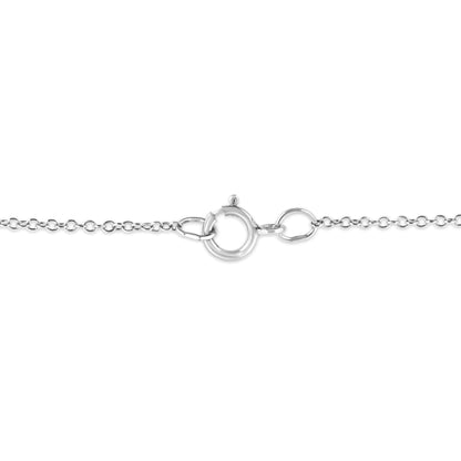 Sterling Silver Cancer Zodiac Medallion Necklace with Diamond Accent