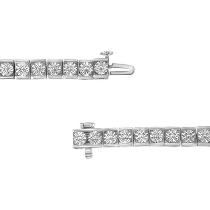 .925 Silver Miracle Diamond Tennis Bracelet