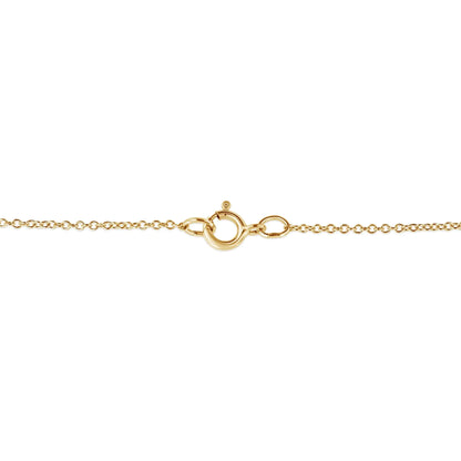 Elegant 10K Yellow Gold-Plated Filigree Cross Diamond Necklace