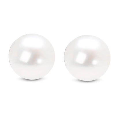14K Gold Akoya Pearl Stud Earrings - Select Your Size
