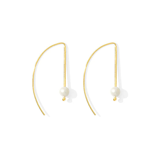 Freshwater Pearl Hook Earrings - Elegant Emulations