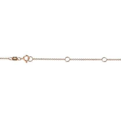 AGS Certified 10K Rose Gold 1/5 Cttw Bezel Set Round Diamond Solitaire 16 - 18" Adjustable Pendant Necklace (I - J Color, VS1 - VS2 Clarity) | | Elegant Emulations Jewelry USA