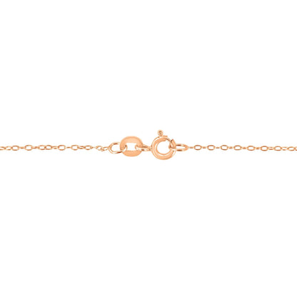 AGS Certified 10K Rose Gold 1/5 Cttw Bezel Set Round Diamond Solitaire 16 - 18" Adjustable Pendant Necklace (I - J Color, VS1 - VS2 Clarity) | | Elegant Emulations Jewelry USA