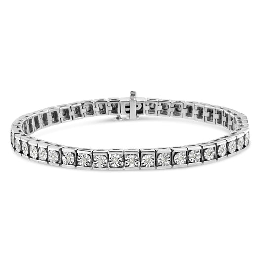 .925 Silver Miracle Diamond Tennis Bracelet