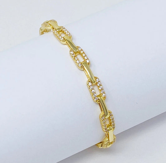 Chic Adjustable Gold Bangle | Bracelets | Elegant Emulations Jewelry USA