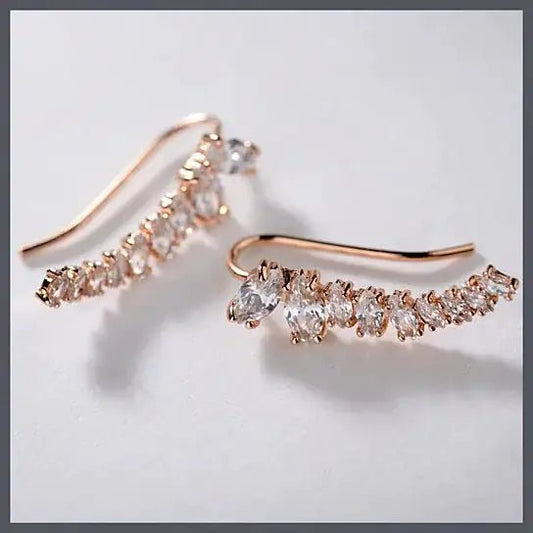 Chic Uptown Ear Crawlers | Earrings | Elegant Emulations Jewelry USA