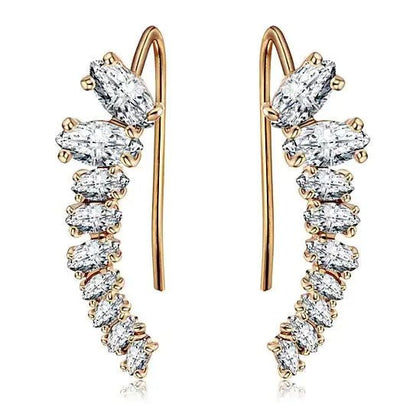 Chic Uptown Ear Crawlers | Earrings | Elegant Emulations Jewelry USA
