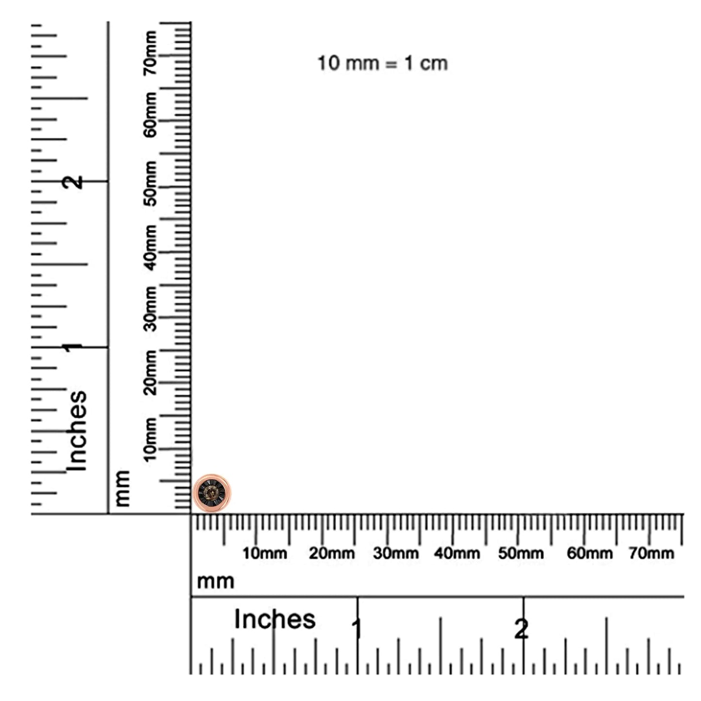 Elegant 10K Rose Gold & Black Rhodium 1/10ct Diamond Pendant | Necklace | Elegant Emulations Jewelry USA