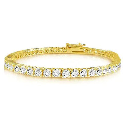 Gold Luxe CZ Tennis Bracelet | | Elegant Emulations Jewelry USA