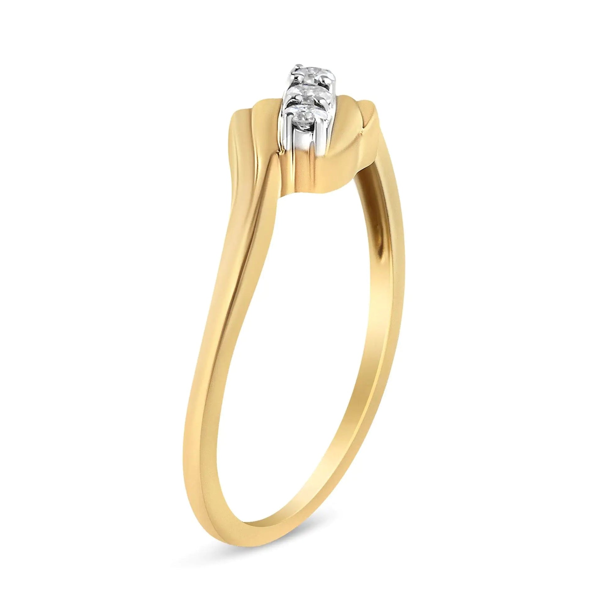 Golden Sheen Diamond Trio Ring | Rings | Elegant Emulations Jewelry USA