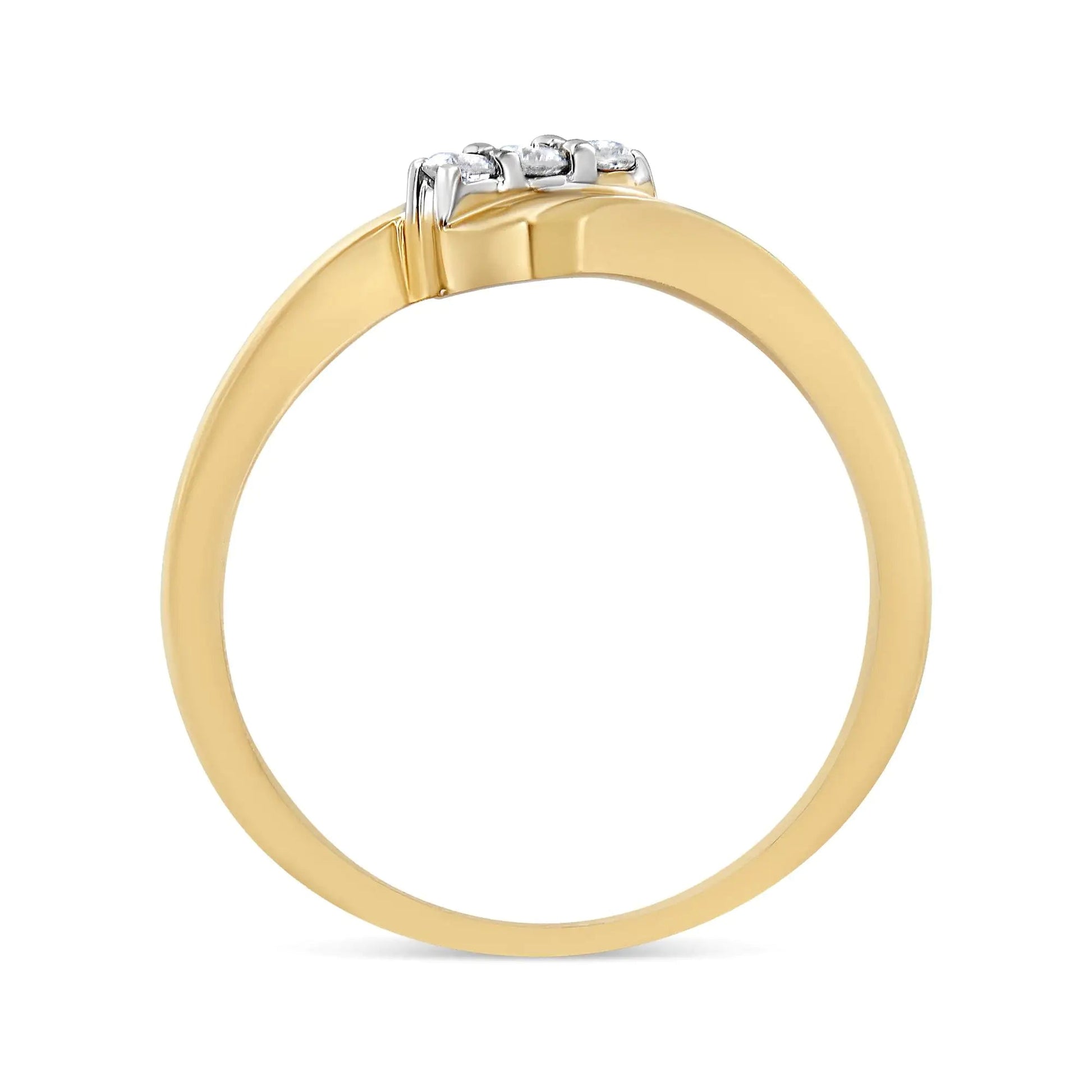 Golden Sheen Diamond Trio Ring | Rings | Elegant Emulations Jewelry USA