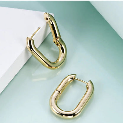 Halo Gold Hoops | Earrings | Elegant Emulations Jewelry USA