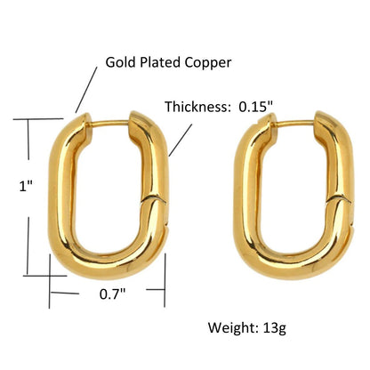 Halo Gold Hoops | Earrings | Elegant Emulations Jewelry USA