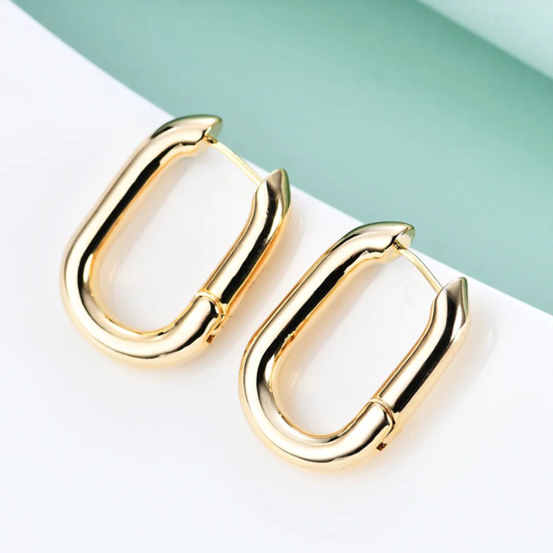 Halo Gold Hoops | Earrings | Elegant Emulations Jewelry USA