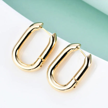 Halo Gold Hoops | Earrings | Elegant Emulations Jewelry USA