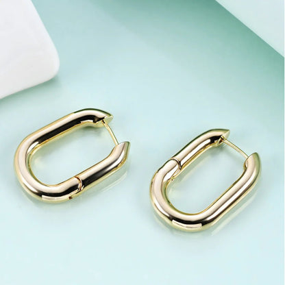 Halo Gold Hoops | Earrings | Elegant Emulations Jewelry USA
