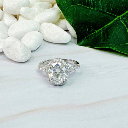 Heirloom 3 Carat Moissanite Solitaire Ring | Rings | Elegant Emulations Jewelry USA