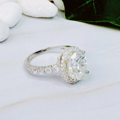 Heirloom 3 Carat Moissanite Solitaire Ring | Rings | Elegant Emulations Jewelry USA