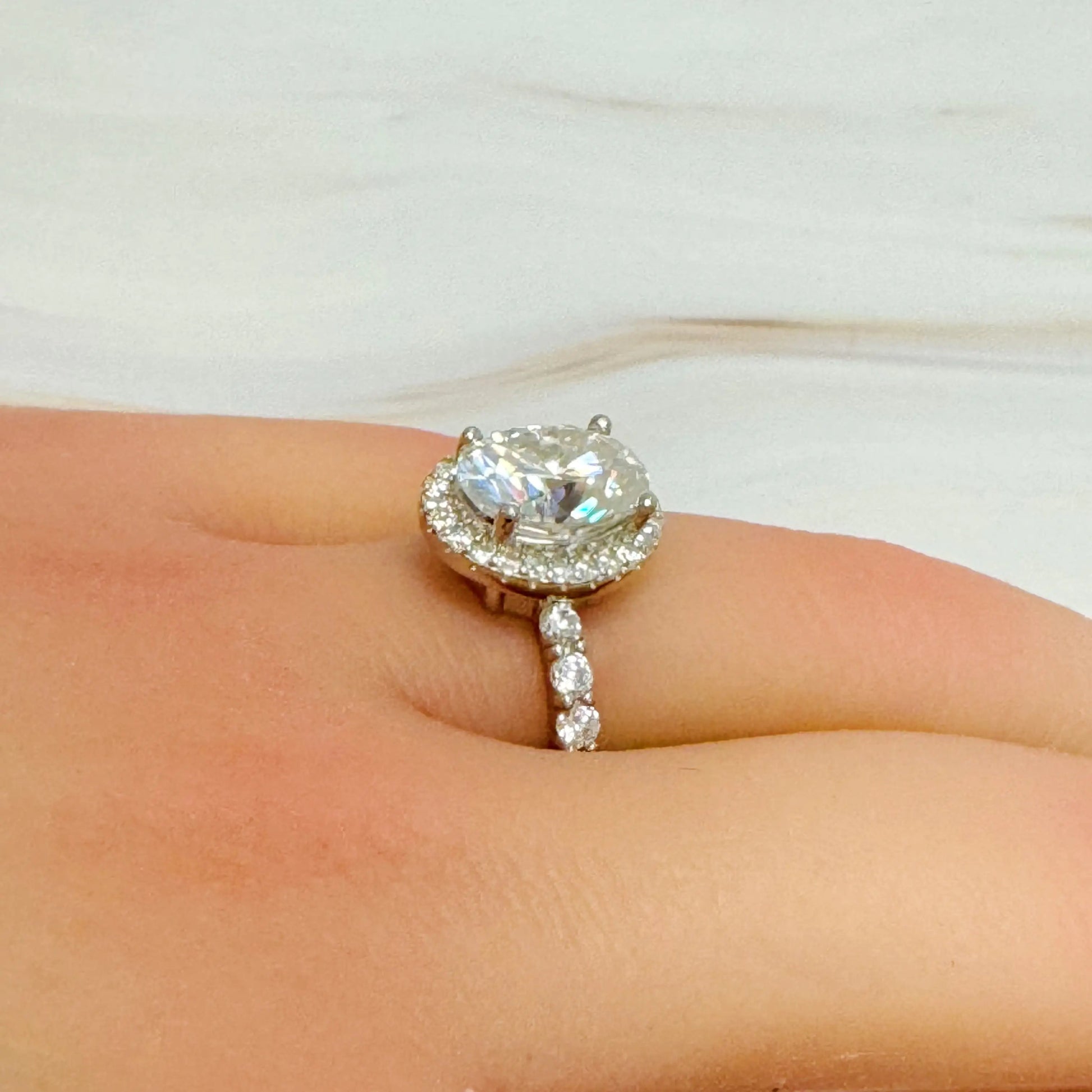 Heirloom 3 Carat Moissanite Solitaire Ring | Rings | Elegant Emulations Jewelry USA