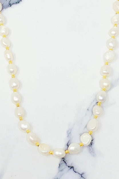 Freshwater Pearl Necklace - Elegant Emulations