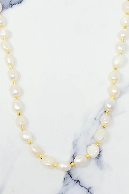 Freshwater Pearl Necklace - Elegant Emulations