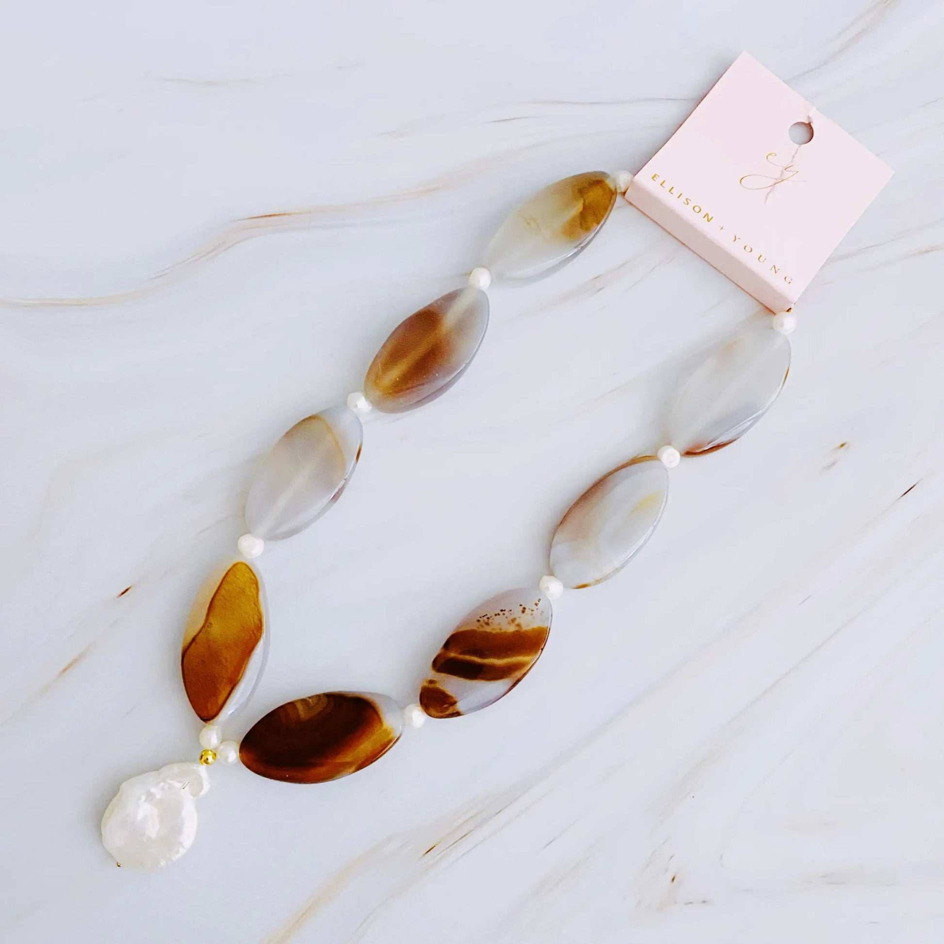 Manhattan Luxe Baroque Pearl Necklace | Necklace | Elegant Emulations Jewelry USA