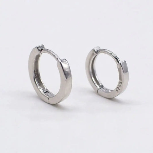 Silver Hug Hoop Earrings | Earrings | Elegant Emulations Jewelry USA