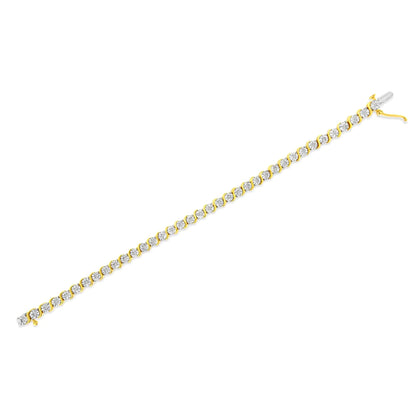 Sterling Silver 0.25 Ctw Diamond Tennis Bracelet - 7" | Bracelets | Elegant Emulations Jewelry USA